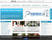 Tablet Screenshot of budapest-temetkezes.hu